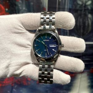 Seiko Selection SBPX083 Men Silver Stainless Steel Analog Dial Solar Wrist Watch